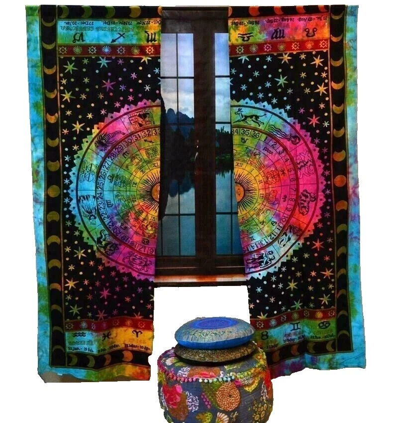 Janela de Bolinhas de Algodão Handmade Cortinas