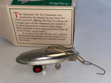 SCHYLLING TIN TOY CHRISTMAS ORNAMENT ZEPPELIN 1997