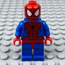LEGO Spider-Man Minifigure sh0115  Marvel Super Heroes Black Web Pattern Red Hip