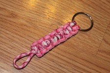 New Paracord Keychain - shaded pink and pink P30