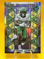 2024 Bowman Best University #12 Jordan James Elements of the Game RC Refractor