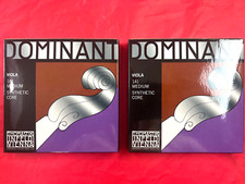 2 x 100 Authentic Dominant Viola String 4/4 Set 15 -16.5" Medium