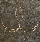 Crystal Non Piercing Nipple Rings, Nipple Jewelry, Rose Quartz Nipple Chain