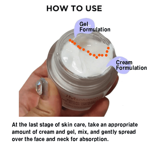 Crema JMsolution Prime Gold Doble Tono Up 60 ml-Tono Up + Gel Crema Mezclador Uso - Imagen 3 de 12