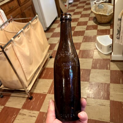 Scarce Variant J F Wiessner & Sons Baltimore MD Amber Pre-Pro Beer Bottle 1920