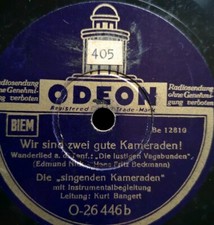 "Śpiewający towarzysze" "Jesteśmy 2 dobrymi towarzyszami!" 78rpm 10"