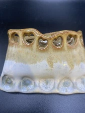 Artisan Janet Rodriguez Pottery Envelope Style With Leather Hanger & Hearts