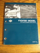 2010 Harley-Davidson FXDFSE2 Dyna CVO Fat Bob Parts Catalog Manual Xlnt 99430-10