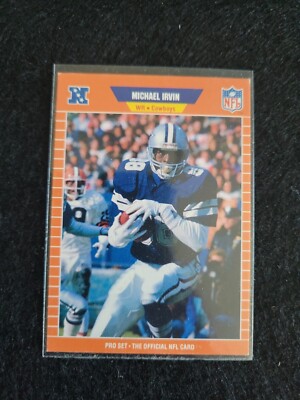 1989 Pro Set Michael Irvin Rookie Dallas Cowboys #89 E2D