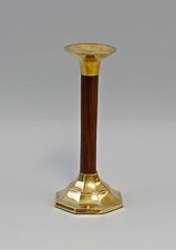 9978018 Portacandele Porta Candele in Ottone Legno 1-flammig