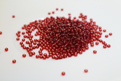 Rocailles Perlen Preciosa 10/0 Silver Lined 20 g 2,3 mm Glasperlen Beads 97090