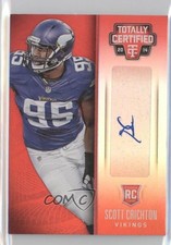 2014 Totally Certified Rookie Signatures Mirror Red 1/25 Scott Crichton Auto 0c2