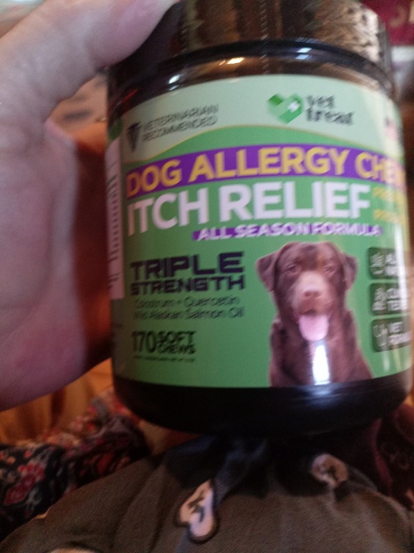 Dog Allergy Relief Chews  170 Dog Allergy Chews  Itch Relief for Dogs  Anti I...