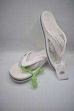 Crocs Adult Bayaband Flip Flop Sandals Mens 11 White/Navy