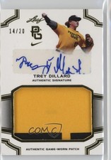 2016 Leaf Perfect Game National Showcase Gold /20 Trey Dillard Patch Auto 2w3