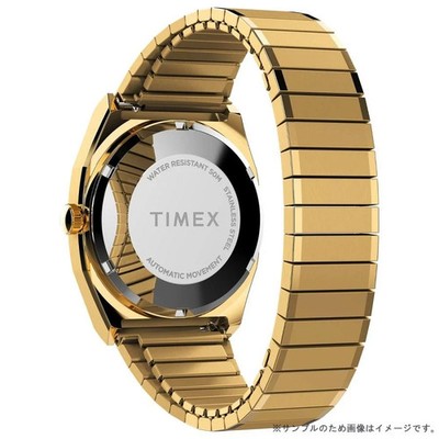 Timex 1983 E-Line TW2Y67700 Automatic Green Dial Gold Tone 34mm