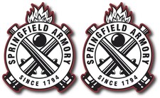 2x Springfield Armory Decal Sticker 3m Usa Made Truck Gun Window Car Firearms Xd