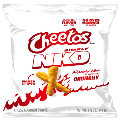 Cheetos Simply NKD Flamin' Hot Cheese Flavored Snacks, 8.5 oz