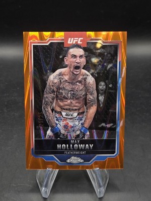 2025 Topps Chrome Sapphire UFC Max Holloway ORANGE SAPPHIRE 21/25