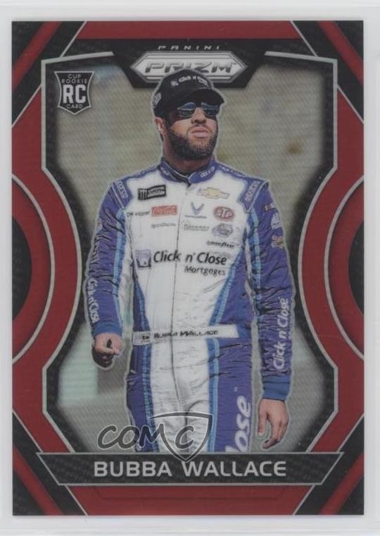 2018 Panini Prizm Red Prizm 59/75 Bubba Wallace #11 0r4