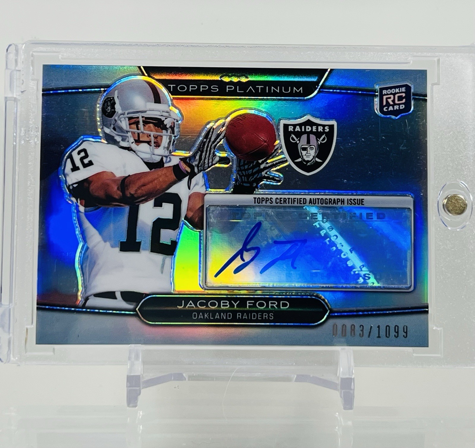 Jacoby Ford Topps Platinum #142 Autograph Refractor