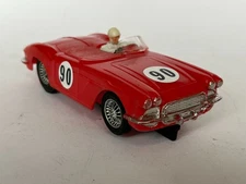 Strombecker Chevy Corvette Convertible #90 (Red) 1/32 scale slot car RTR