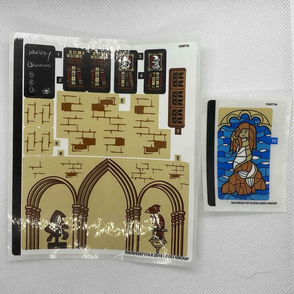 LEGO Harry Potter Sticker Sheets 1 And 2 For The Clock Tower 2019 Set ...