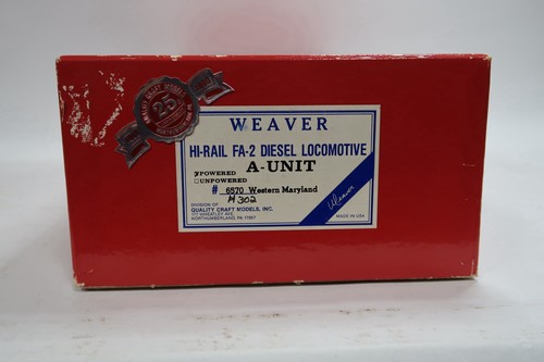 Weaver Hi-Rail FA-2 Diesel A Unit Western Maryland 6570 Spur O angetrieben A31 | Zustand: Used