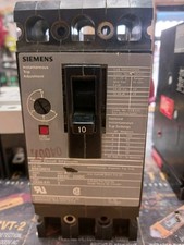 SIEMENS ED63A010 BREAKER, 10A 3P 600VAC