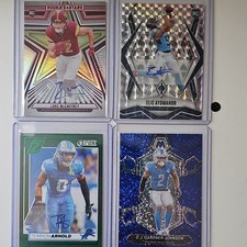 Panini NFL Card Lot:  Luke McCaffrey, Elic Ayomanor, Arnold, Cj gardner Johnson