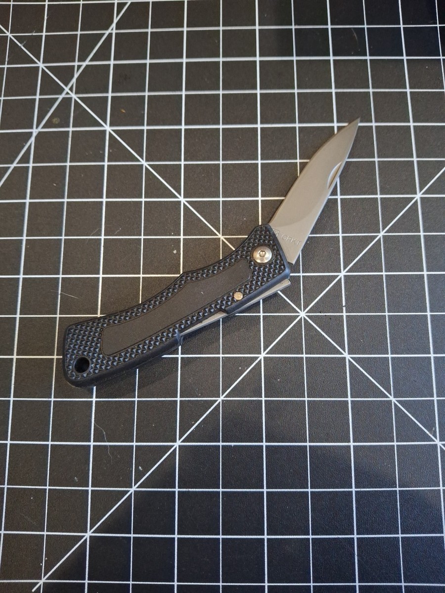 CRKT 6400 Wrangler Taiwan Black Single Blade Locking Knife | eBay