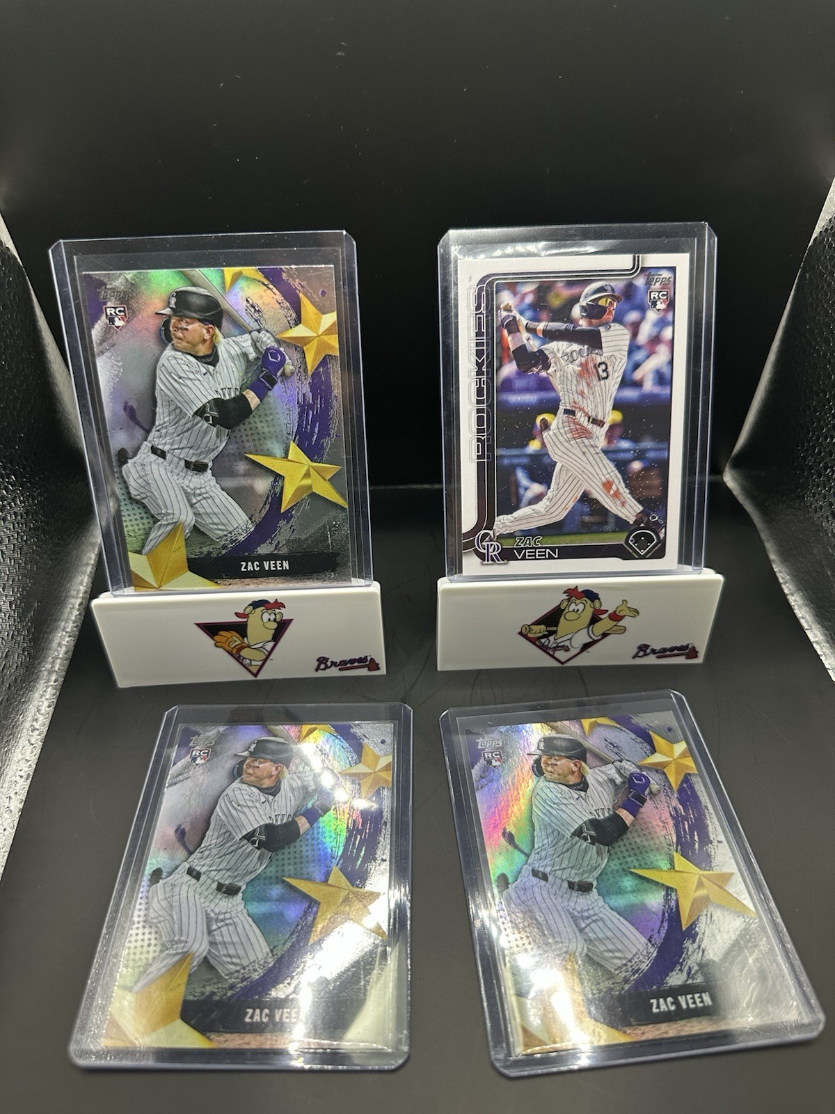 Zach Veen RC Card Lot (4) Topps 2025 Colorado Rockies 