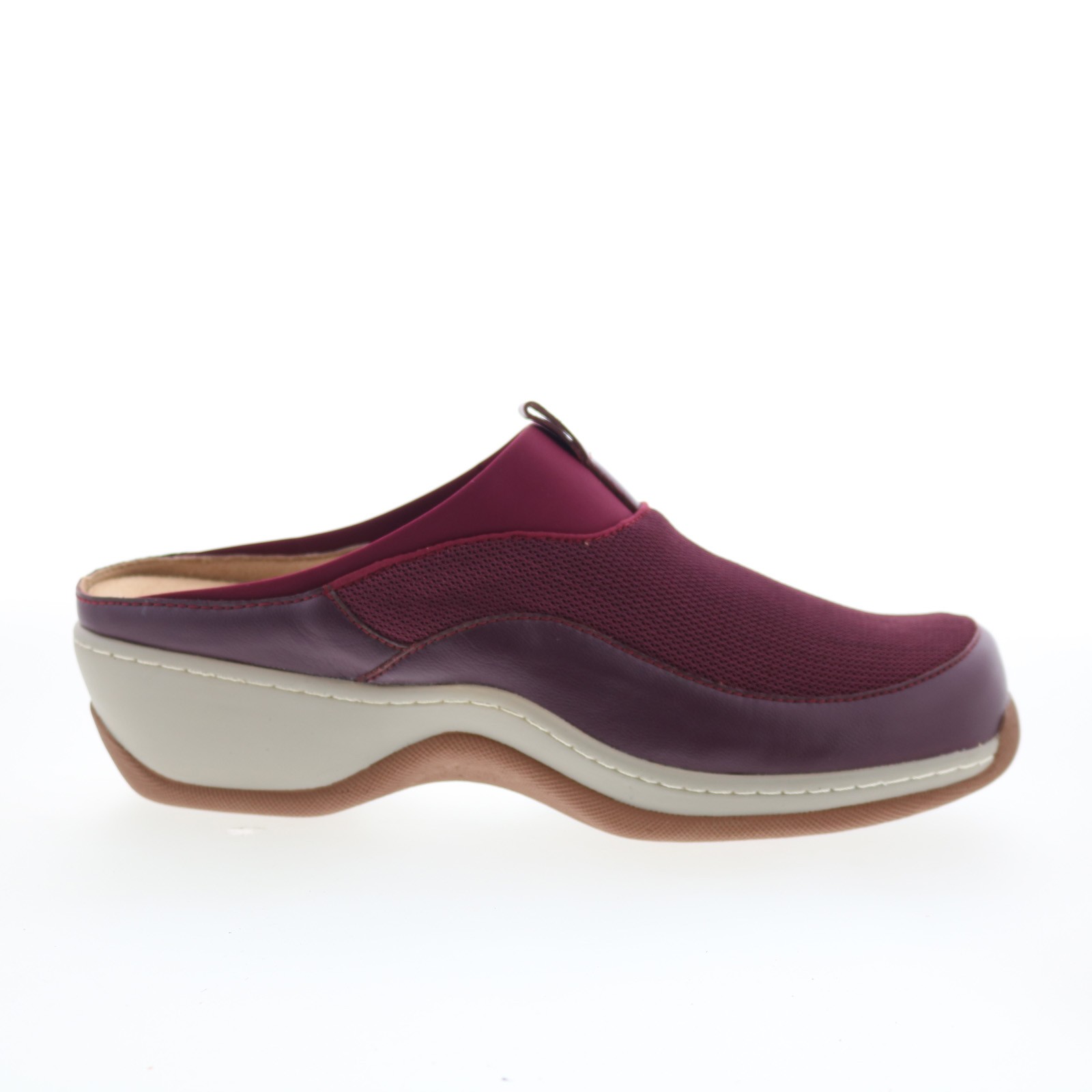 SoftWalk Aberdeen S2100-606 Womens Burgundy Leather Slip On Clog Flats Shoes 10190₽