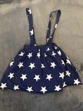 Skirt for Girls 4 July skirt for kids - Blue with stars Size 110 3/4T Cotton