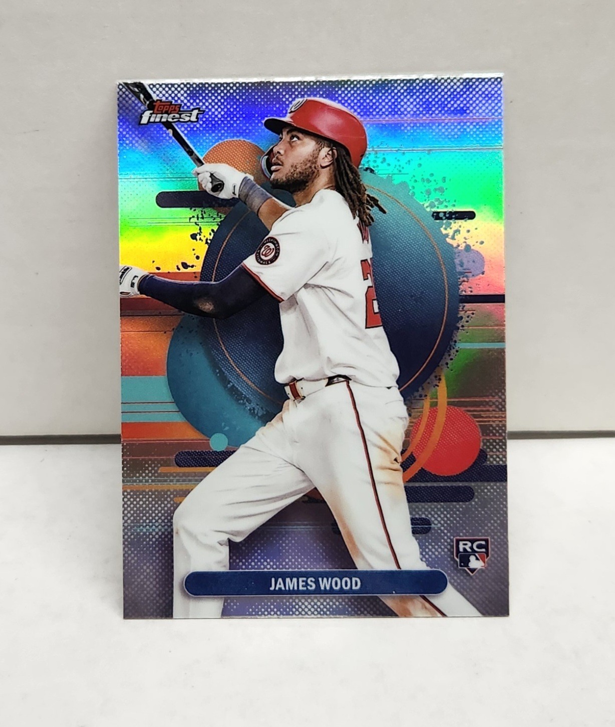 JAMES WOOD 2025 Finest REFRACTOR #200 ~ Nationals ROOKIE