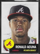 2018 TOPPS LIVING SET # 19 RONALD ACUNA JR. RC Rookie Atlanta Braves d
