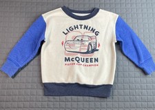 Disney Jumping Beans Boys Lightning McQueen Cars Sweatshirt 2T ADAPTIVE
