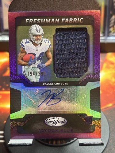 2025 Panini Certified Jaydon Blue Freshman Fabric RPA /399 #FBC-JBE 🔥🔥🔥