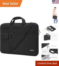 Protective Briefcase Sleeve Case for 13-14 inch Laptops - Adjustable Strap