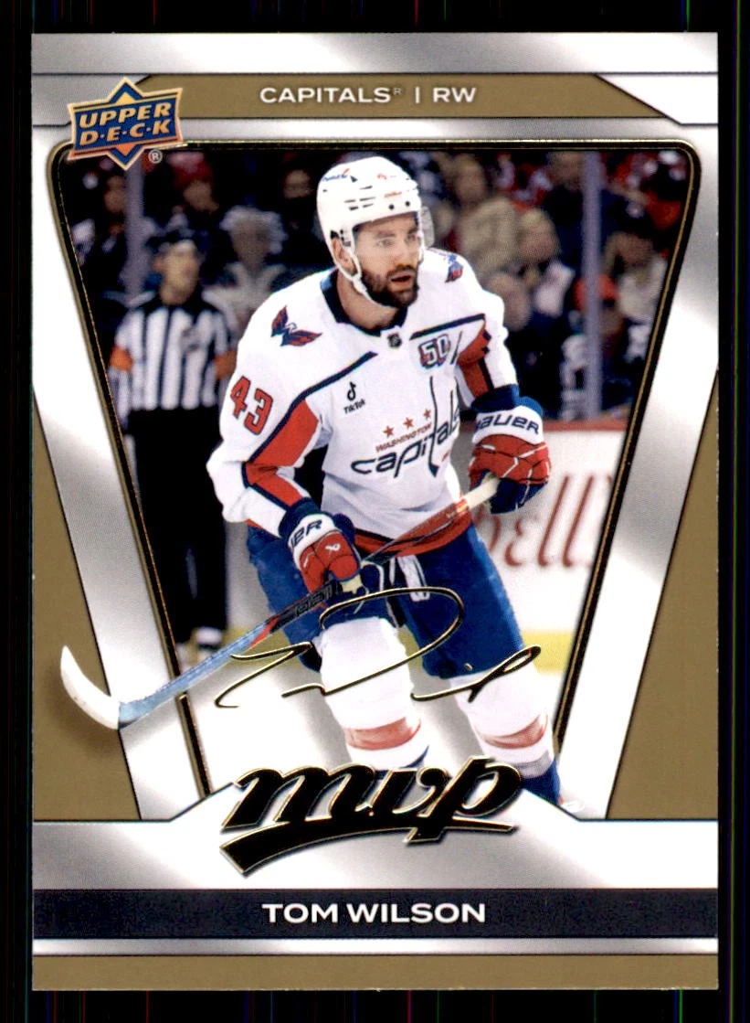 2025-26 Upper Deck MVP Gold Script #163 Tom Wilson Washington Capitals