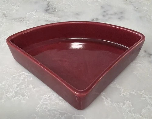 RARE VTG 1940’s Homer Laughlin Fiesta HARLEQUIN Relish Tray Insert Only Maroon