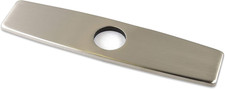 DKPL-10 10" Kitchen Sink Faucet Hole Cover Deck Plate Escutcheon Brushed Nickel