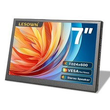 7 inch Mini Monitor HDMI LCD Display PC Case Secondary Screen 1024x600 IPS Sm...