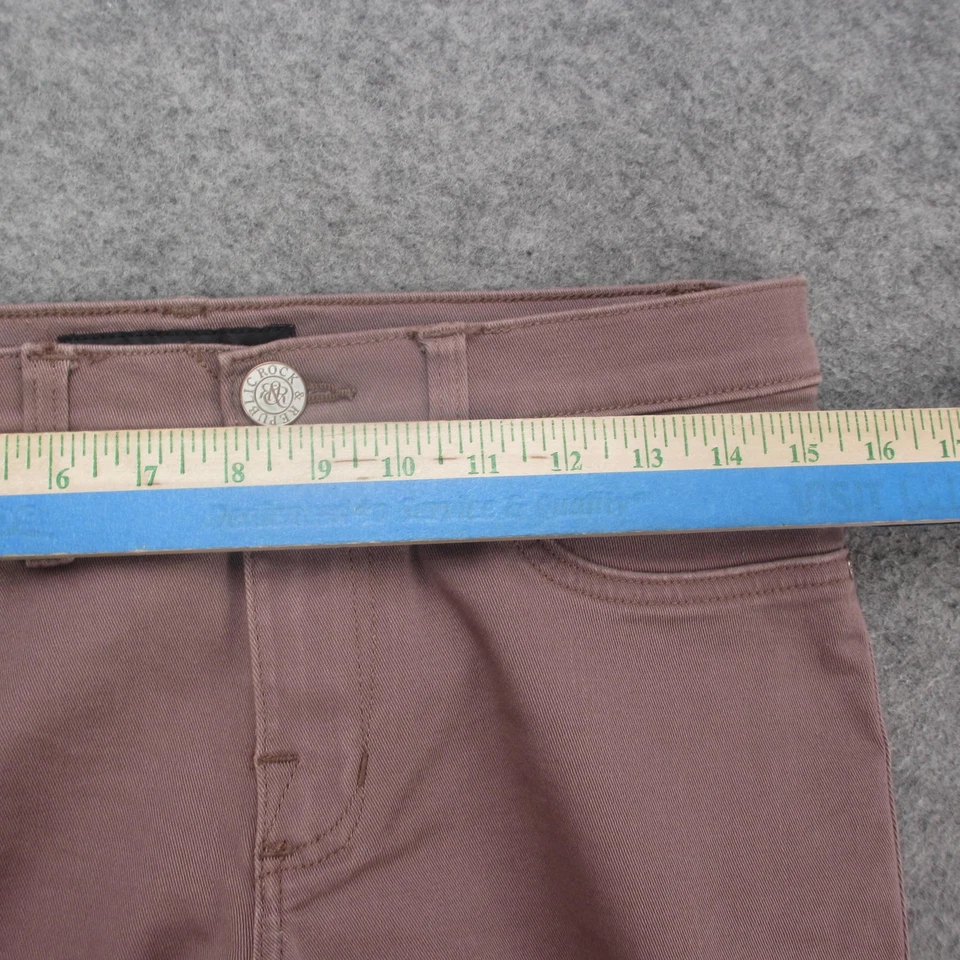 Pantalones de mezclilla ajustados elásticos Rock & Republic para mujer 6 malva Kashmiere desgastados Foto 3 de 4