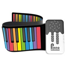 1X 49 Keys Digital Keyboard Flexible Roll Piano with Loud Speaker9480