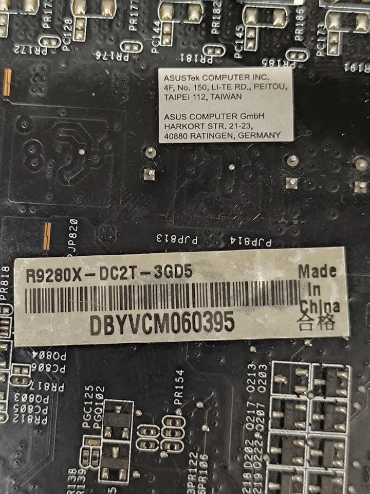 ASUS R9 280X DC2T 3GB GDDR5 Graphics Card - Used, Working - Image 3 of 4