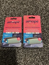 2 PACK AMOPE PEDI PERFECT REFILLS REGULAR & ULTRA REPLACEMENT ROLLERS