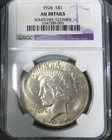 1926 Peace Silver Dollar NGC AU Details Scratches Cleaned $1 Better Date Coin