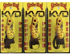 (LOT OF 3) STRIKE KING KVD POPPING PERCH 1/2OZ PPKVD-348 CALICO PERCH