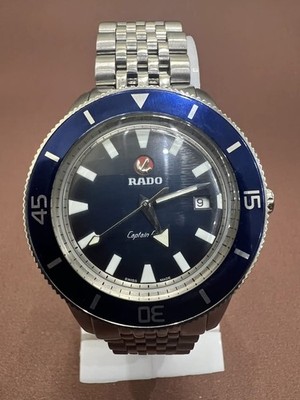 Rado Captain Cook Vintage Swiss Made Automatic Blue Dial Wristwatch